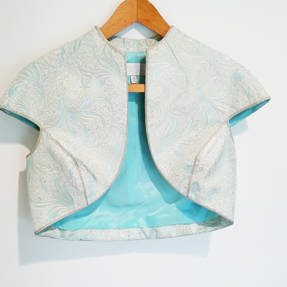 Badgley Mischka bolero type crop jacket